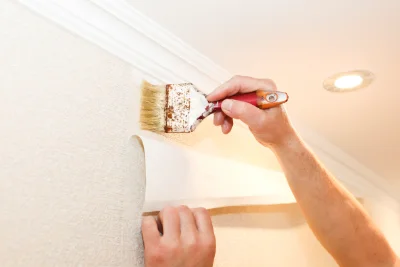 Pose de papier peint à Cézan — revêtements muraux et toiles de verre